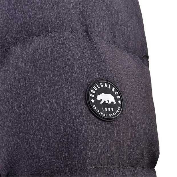 мъжко яке за зимата с подплата и два ципа SoulCal 2 Zip Bubble Jacket