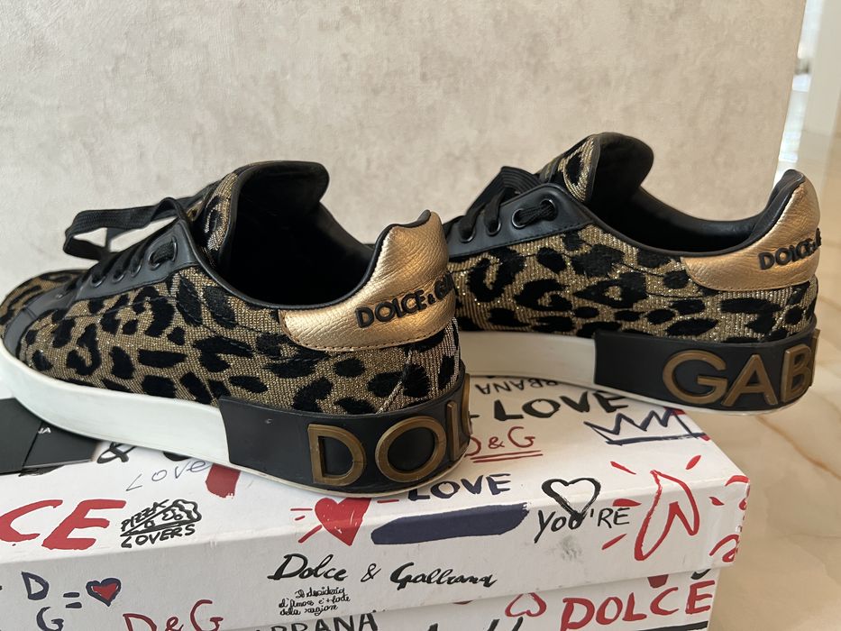 Dolce & Gabbana Leopard-Print Sneakers