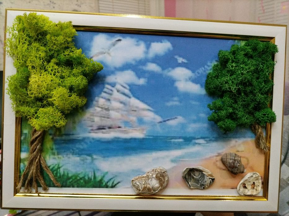 Картина със скандинавски мъх