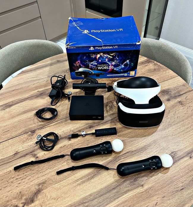 Плейстеишен 4 слим +vr,очки с 5 дисками