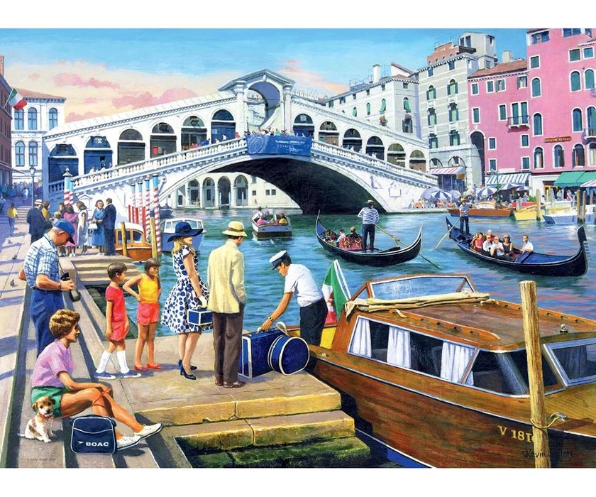 Пъзел Ravensburger 2x500 ел. - Спомен от Париж и Венеция