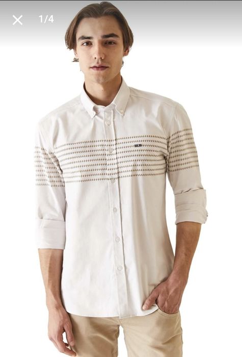 Продавам нова мъжка риза с етикет, U.S. POLO ASSN., размер M/slim fit/