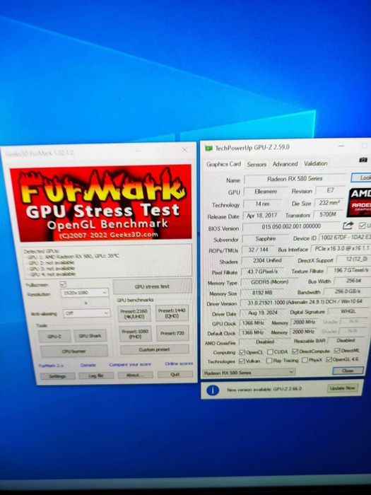 Sapphire Radeon RX 580 PULSE 8GB GDDR5 256-bit sigil pe surub