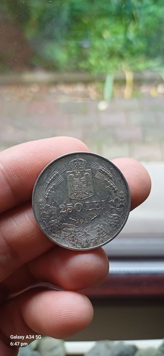 Moneda argint 250 lei 1941