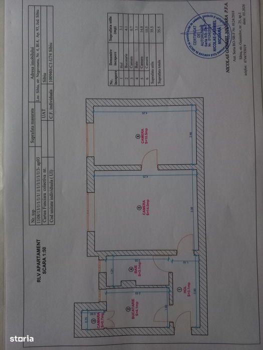 Apartament de vânzare, Vasile Aaron – 2 camere, parțial mobilat