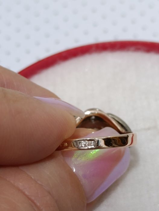 Советское кольцо с якутскими бриллиантами.