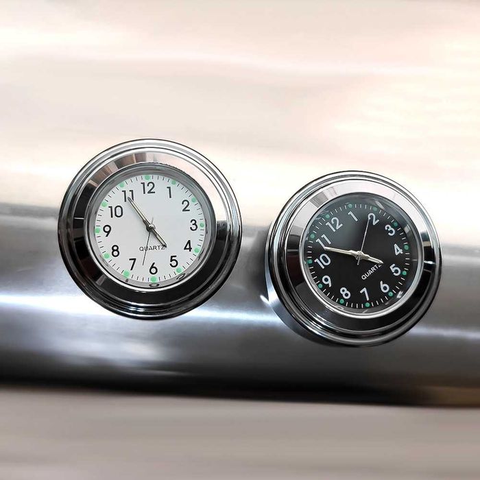 Моточасовник термометър часовник за мотор колело кормило алуминиев