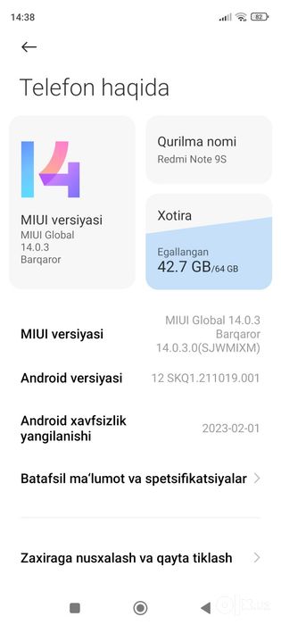 Redmi note 9s xotrasi 64 narxi 320 ming kelshamiz abmen iphone 6 yok 7