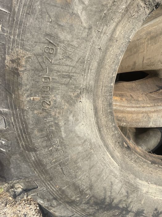 Шины с дисками на скреперы Моаз, Маз