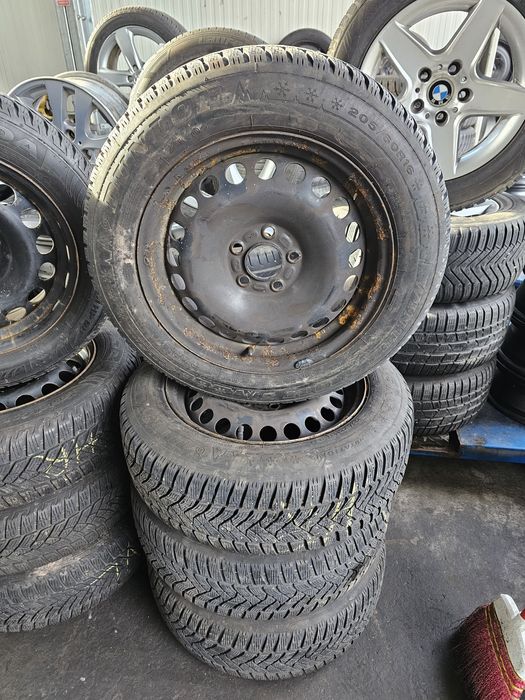 Jante 5x108 cu anvelope 205/60R16 M+S