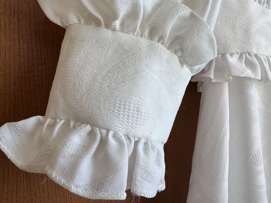 Луксозна ретро булчинска рокля от 70-те размер 42 модна къща Валентина