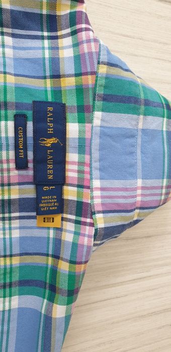 POLO Ralph Lauren Oxford  Custom Fit / L  НОВО! ОРИГИНАЛ! Мъжка Риза!