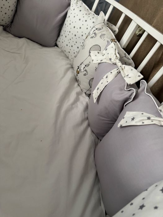 Бортики 12 шт почти новые кроватмас факат ястулари