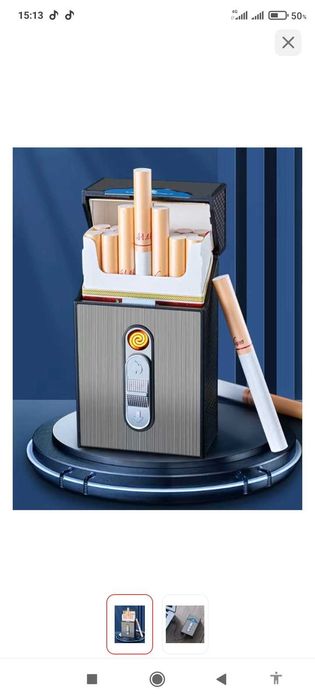 Зажигалки usb+ портсигар