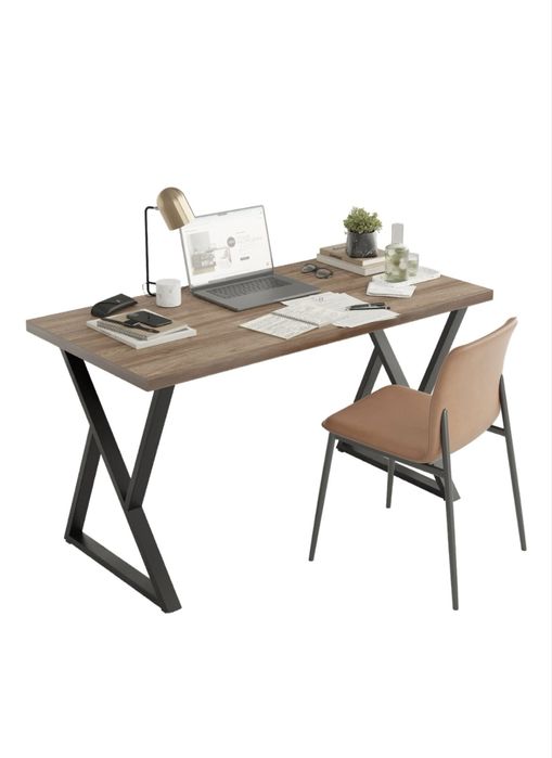 Стол компьютерный Лофт, 110х66x75 см, черный, темно-коричневый