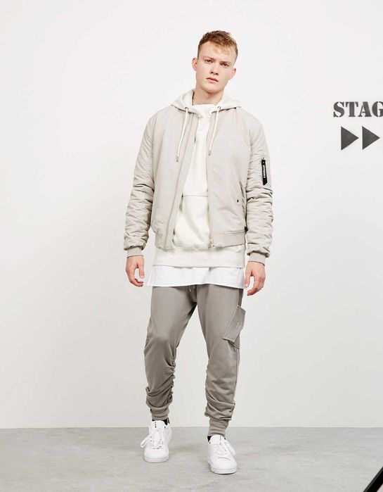 Bershka широк свободен cargo джогър панталон долнище долница анцуг