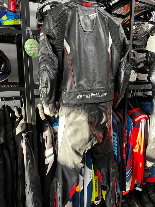 Kожен мото екип PROBIKER PRX- ,2части 54-L ,всички протектори,като нов
