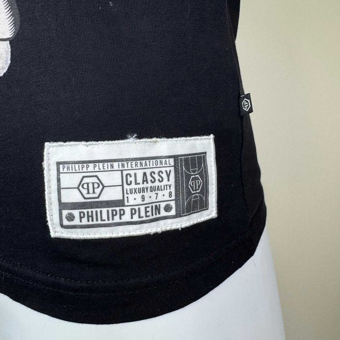 Philipp Plein Black Cotton Tshirt
