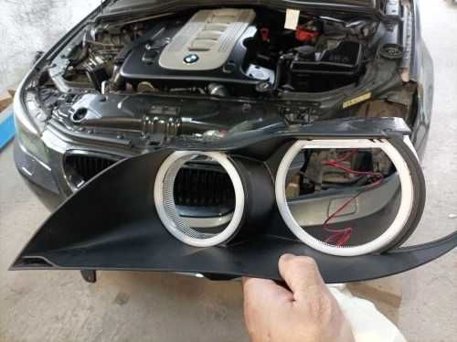 Set Kit inele Angel Eyes Cotton LED BMW Seria 5 E60, 105mm - 131mm
