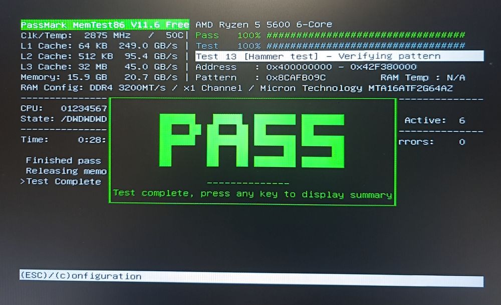 Micron DDR4 16GBx1 3200мгц ОЗУ