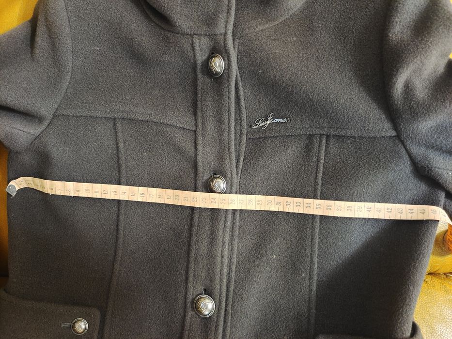 Palton, culoare kaki, lână, Liu Jo