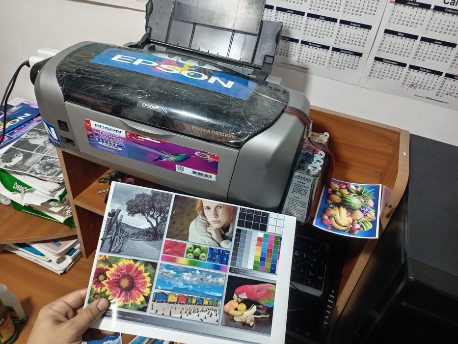Epson 200 tezkor 6 ta rangli printer dyuzi 100% tayyor printer idialni