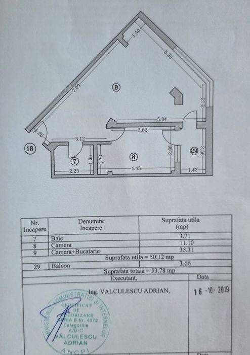Apartament cu 2 camere de vânzare  în Mamaia Nord