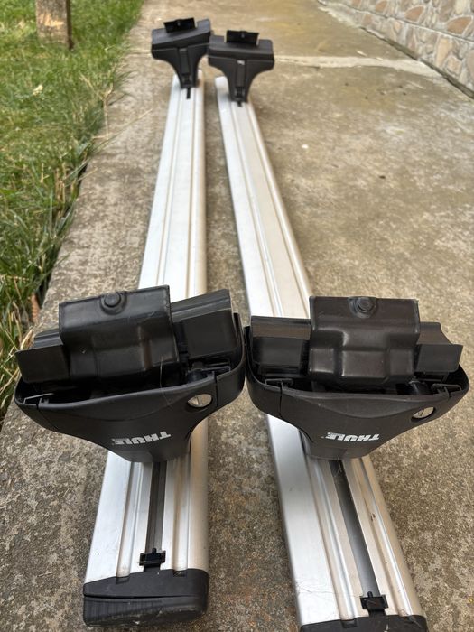 Bare portbagaj Thule wingbar, prinderi rapid system si kit skoda rapid