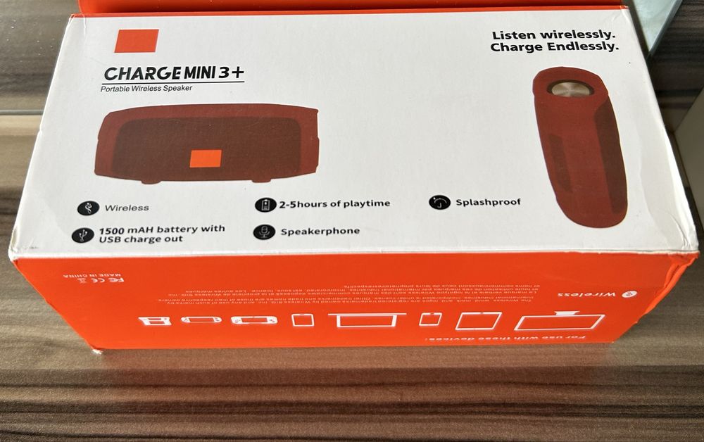 Bluetooth Тонколонка Charge Mini 3+