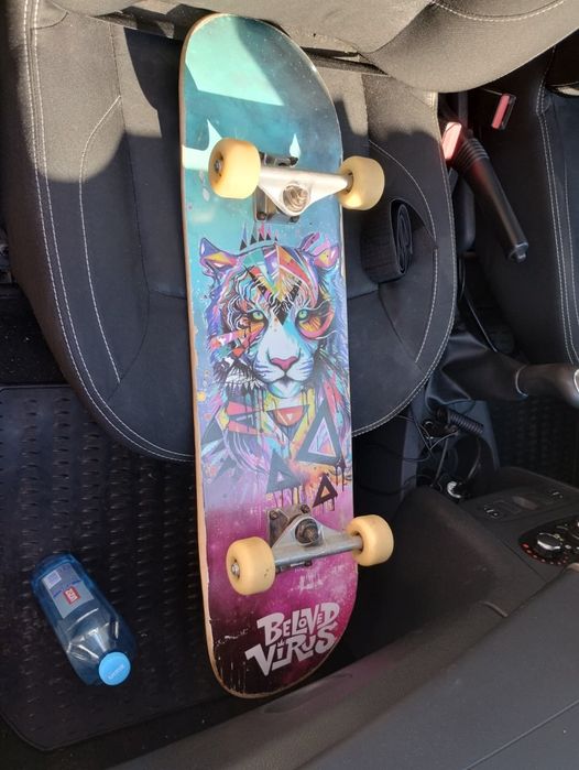 Skateboard Action One ABEC-7, Aluminiu, 79x20, Beloved