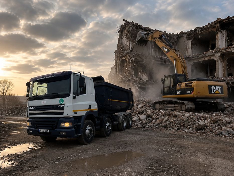 Demolări clădiri, defrișări terenuri și decopertări