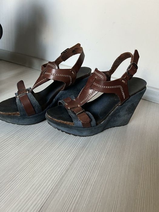 Обувки, сандали естествена кожа