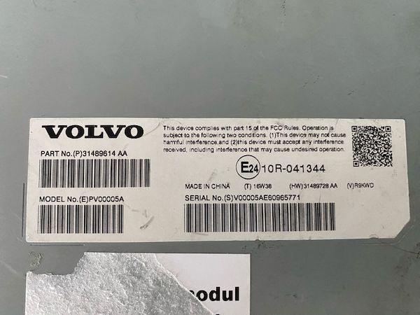 Statie audio Volvo XC60 XC90 2016+  31489614