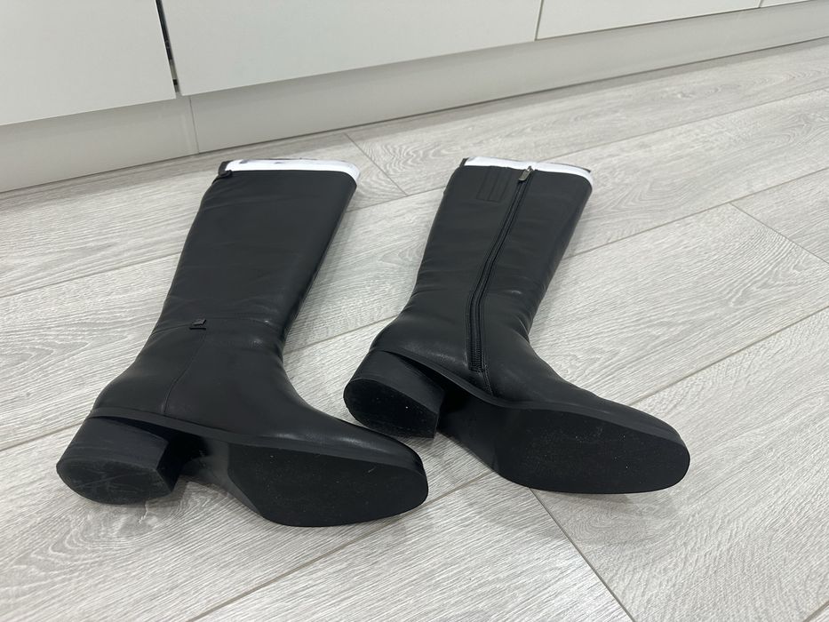 Сапоги женские кожанные