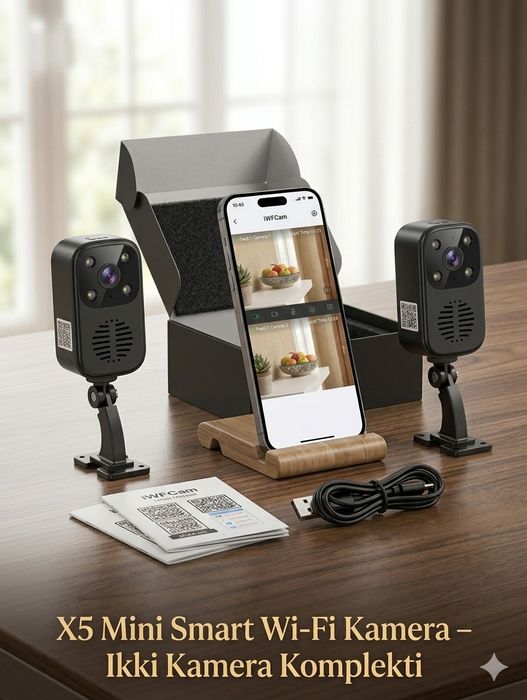 Mini Wi-Fi Kamera X5 (iWFCam) — Dahshat Kechestvoda! SROCHNA SOTILADI