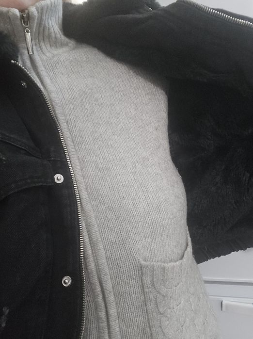 Курта джинсовая с мехом