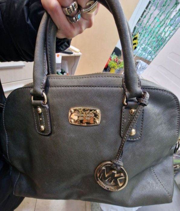Michael Kors  Cindy зелена дамска чанта