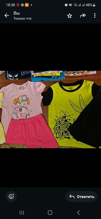Пижамы для девочек новые