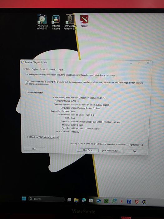 Gaming setup Laptop Razer Blade 15 vand urgent