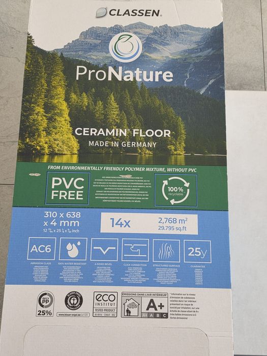 70 mp Parchet Classen SPC  și 70 ml  Plinta  durcompozit