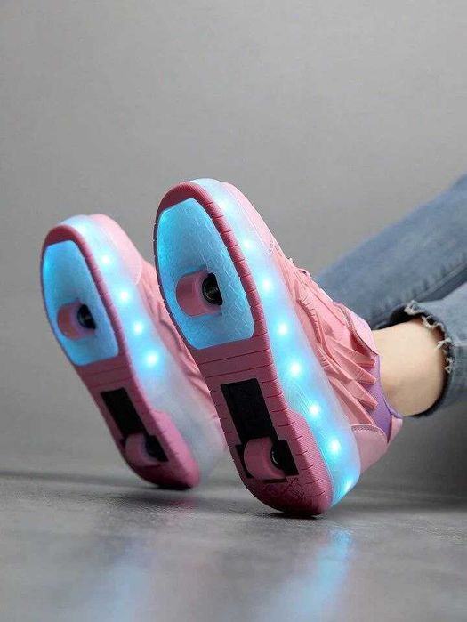 Кроссовки-ролики для девочки  35,36 размеры