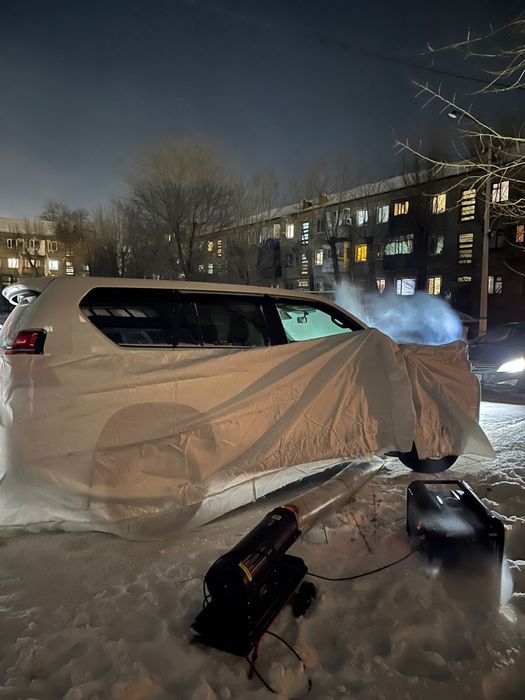 Отогрев легковых грузовых авто