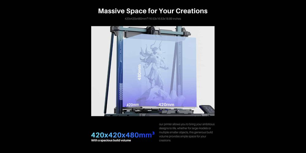Imprimanta 3D Elegoo Neptune 4 MAX 420x420x480mm