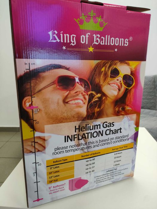 Butelie heliu 50 baloane. Transport GRATUIT!