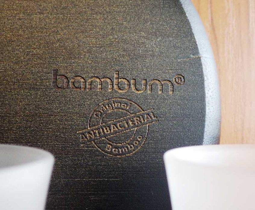 Чашки за шотове Текила – 6 броя + поднос от бамбукова дървесина