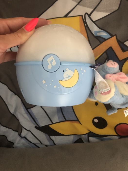 CHICCO Проектор - лампа с плюшено мече СИН