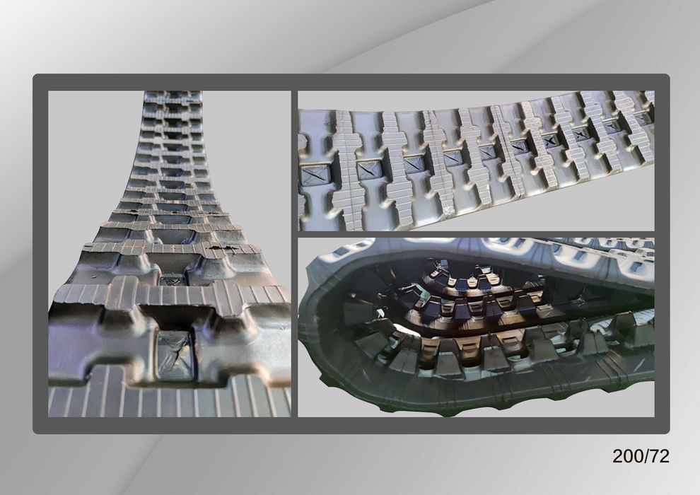 Șenilă  cauciuc 200 x 72 x 39