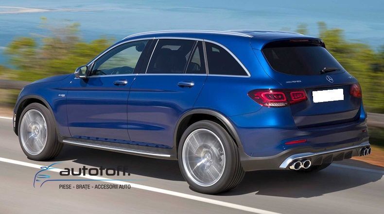 Difuzor bara spate compatibil Mercedes GLC X253 SUV Facelift (2019+) AMG43 Design