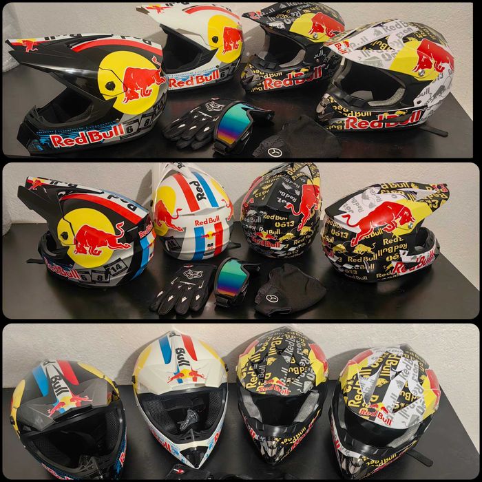 Redbull casca atv enduro downhill bike