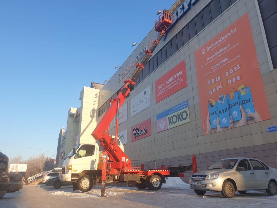 Автовышка 28 метров вышка подъемник телескопический АГП  кобра